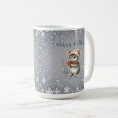 Mug Joli Souris d'Hiver avec des Baies (Devant droit)