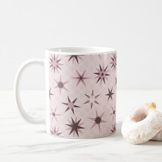 Mug Joli Stars De Geo Rose - motif. (Avec donut)