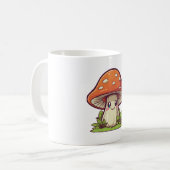 Mug Joli style kawaii, Cueillette de champignons (Devant gauche)