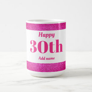 Mug Joli style personnalisé cadeau d'anniversaire 30e
