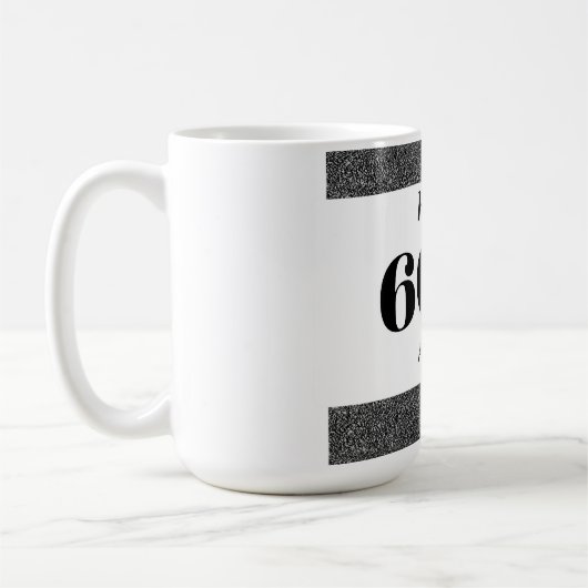 Mug Joli style personnalisé cadeau d'anniversaire 60e (Gauche)