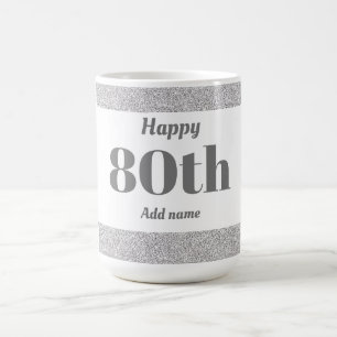 Mug Joli style personnalisé cadeau d'anniversaire 80e
