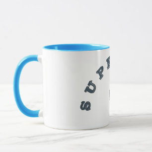 Mug Joli Super Papa en dessin animé vectoriel