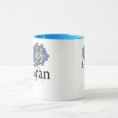 Mug Joli T-shirt bleu Flower Gran (Centre)