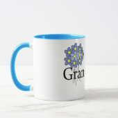 Mug Joli T-shirt bleu Flower Gran (Gauche)