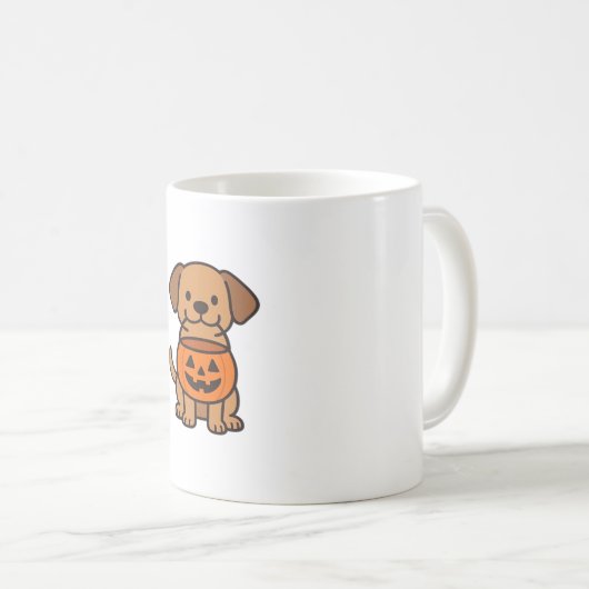 Mug Joli T-shirt classique avec un chien en caricature (Devant droit)