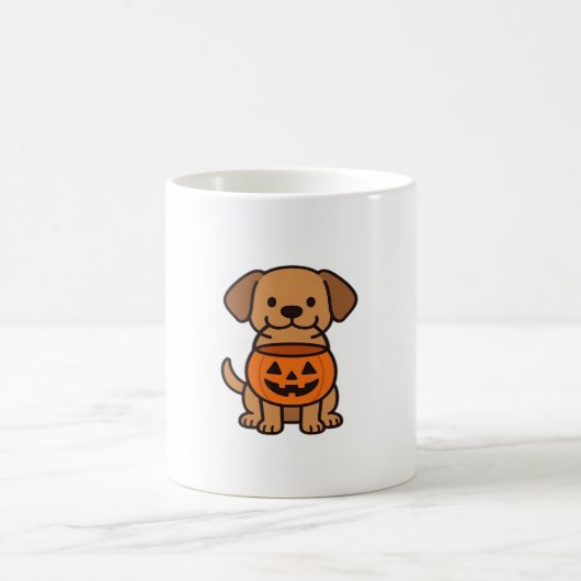 Mug Joli T-shirt classique avec un chien en caricature (Centre)