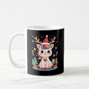Mug Joli T-Shirt de Noël Filles Femmes Xmas Licorne Ce