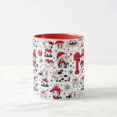 Mug Joli taureau de vache de Noël (Centre)