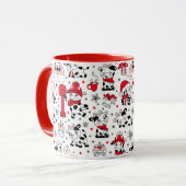 Mug Joli taureau de vache de Noël (Devant gauche)