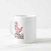 Mug Joli Tea-Rex Rose Dinosaure – Ça arrive de boire ! (Devant gauche)