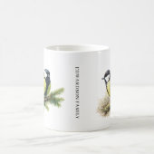 Mug Joli titreau monogrammé de mésange charmant (Centre)