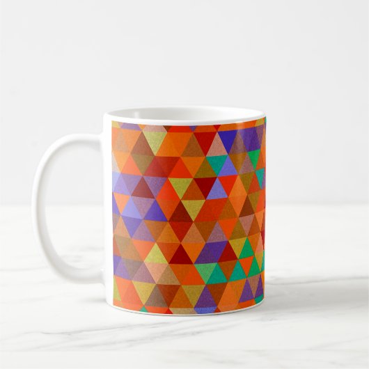 Mug Joli Triangle grunge motif I + vos idées (Gauche)