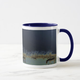 Mug Joli troupeau Nightscape de Burro d'âne