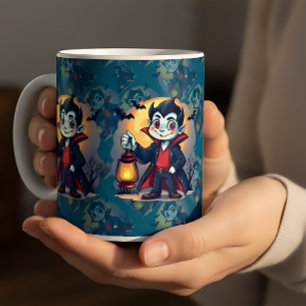 Mug Joli Vampire avec Lanterne Kawaii Halloween