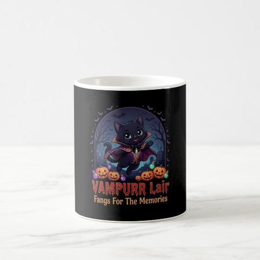 Mug Joli Vampire Chat Noir Halloween (Centre)