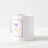 Mug Joli violet et jaune Hakuna Matata bébé enfants G (Devant gauche)
