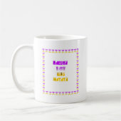 Mug Joli violet et jaune Hakuna Matata bébé enfants G (Gauche)