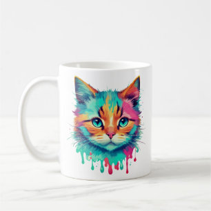 Mug Joli visage de chat Design multicolore