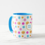 Mug Joli Visages Multicolores (Devant gauche)