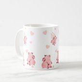 Mug Joli Volant Kissing ailes roses roses (Devant gauche)