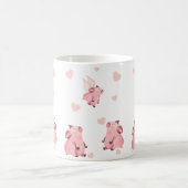 Mug Joli Volant Kissing ailes roses roses (Centre)