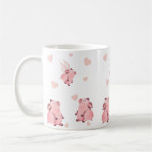 Mug Joli Volant Kissing ailes roses roses (Gauche)