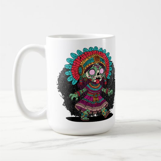 Mug Joli zombie aztèque (Gauche)