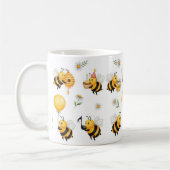 Mug Jolie abeille à bourdons (Gauche)
