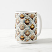 Mug Jolie abeille de dessin animé (Devant droit)