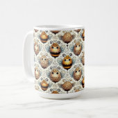 Mug Jolie abeille de dessin animé (Devant gauche)
