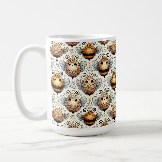 Mug Jolie abeille de dessin animé (Gauche)