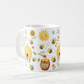 Mug Jolie abeille et ruche (Devant gauche)