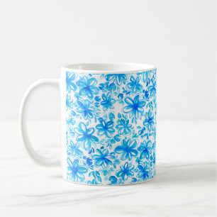 Mug Jolie abstraite aquarelle chintz floral sans soudu