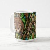 Mug Jolie adorable petit bébé castor (Devant gauche)