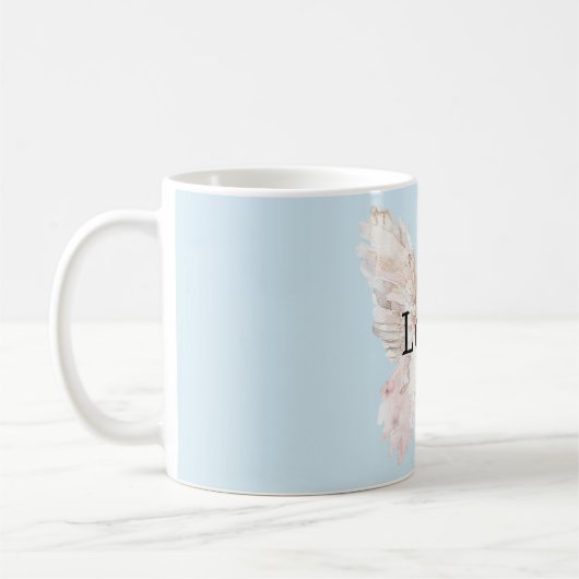 Mug Jolie ailes papillon rose (Gauche)