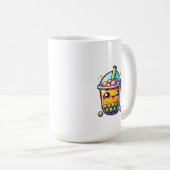 Mug Jolie Anime Girl tenant Bubble Tea (Devant droit)