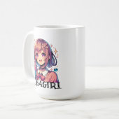 Mug Jolie Anime Girl tenant Bubble Tea (Devant gauche)