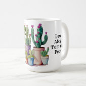 Mug Jolie aquarelle cactus succulents Best Mom (Devant droit)