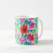 Mug Jolie aquarelle florale (Devant droit)