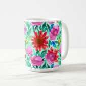 Mug Jolie aquarelle florale (Devant droit)