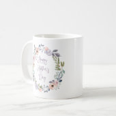 Mug Jolie aquarelle florale | Bonne fête des mères (Devant gauche)