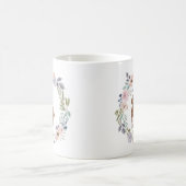 Mug Jolie aquarelle florale | Labradoodle Chien (Centre)
