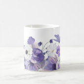 Mug Jolie aquarelle Violet Floral (Centre)