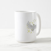 Mug Jolie Art de Hibou Étoilé (Devant droit)