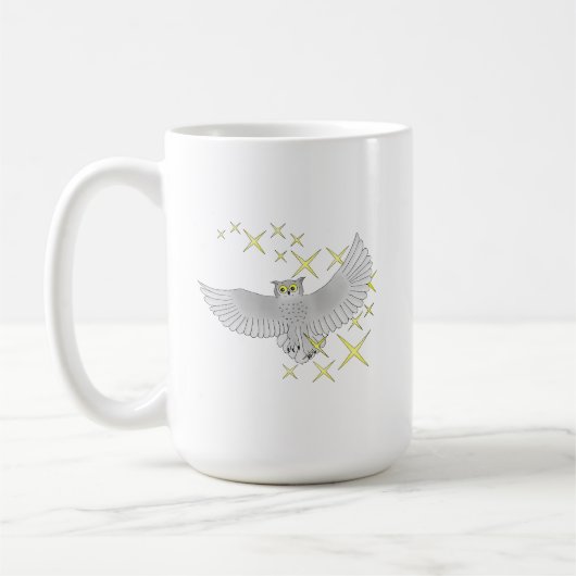 Mug Jolie Art de Hibou Étoilé (Gauche)