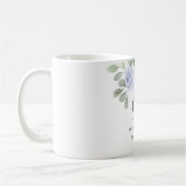 Mug Jolie Blue Floral Womans 90e anniversaire Cadeau (Gauche)