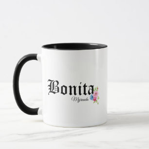 Mug Jolie Bonita avec Rose Personnaliser