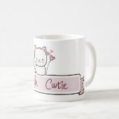Mug Jolie Célibataire Chat Mignon (Devant droit)