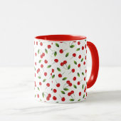 Mug Jolie cerise rouge (Devant droit)